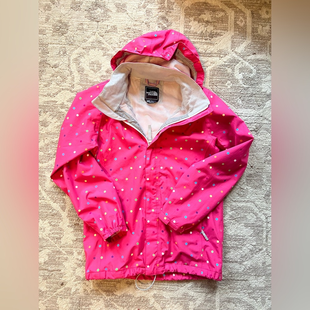 The North Face Kids Pink Polka Dot Jacket